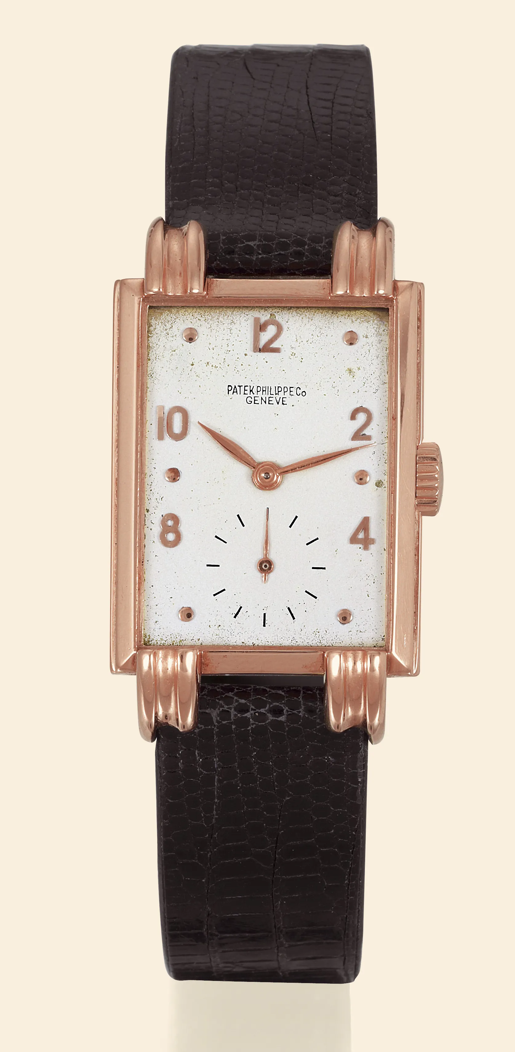 Patek Philippe 1480 40mm Rose gold Silver