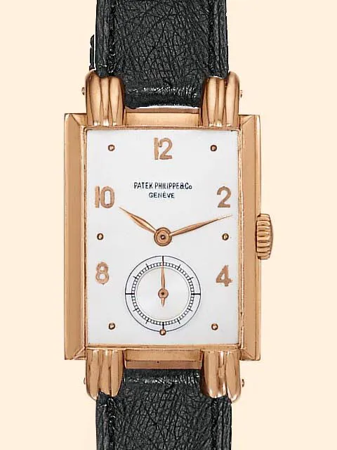 Patek Philippe 1480 24mm Rose gold Silver