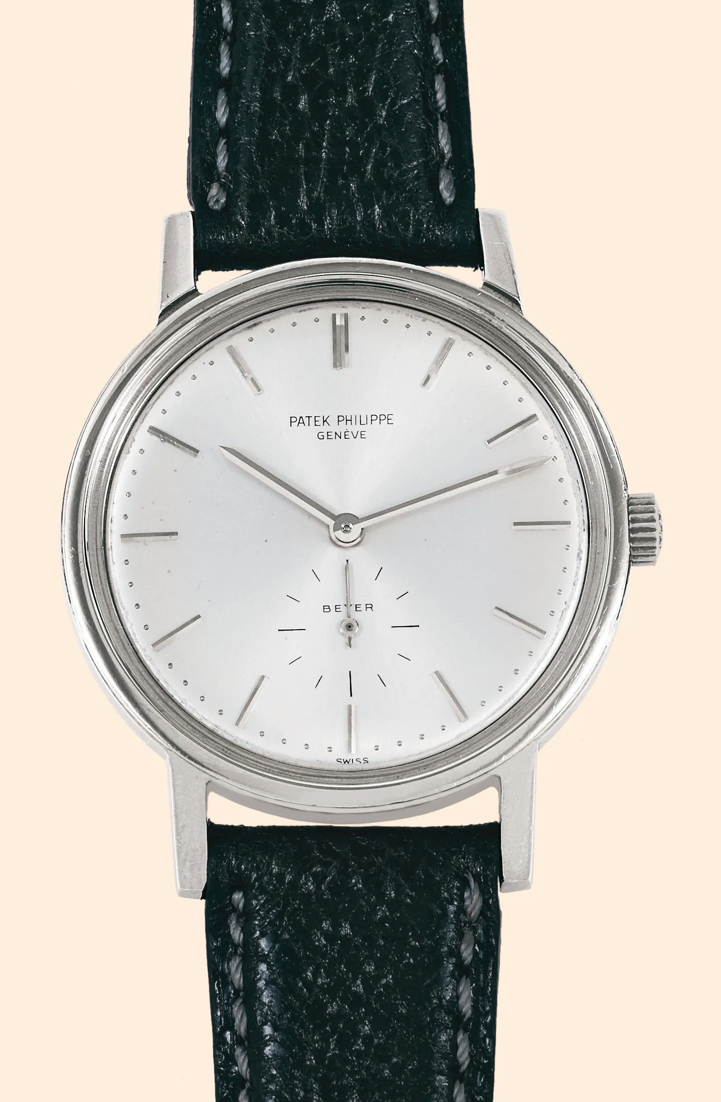 Patek Philippe 3466 35mm Stainless steel "Satiné" silver