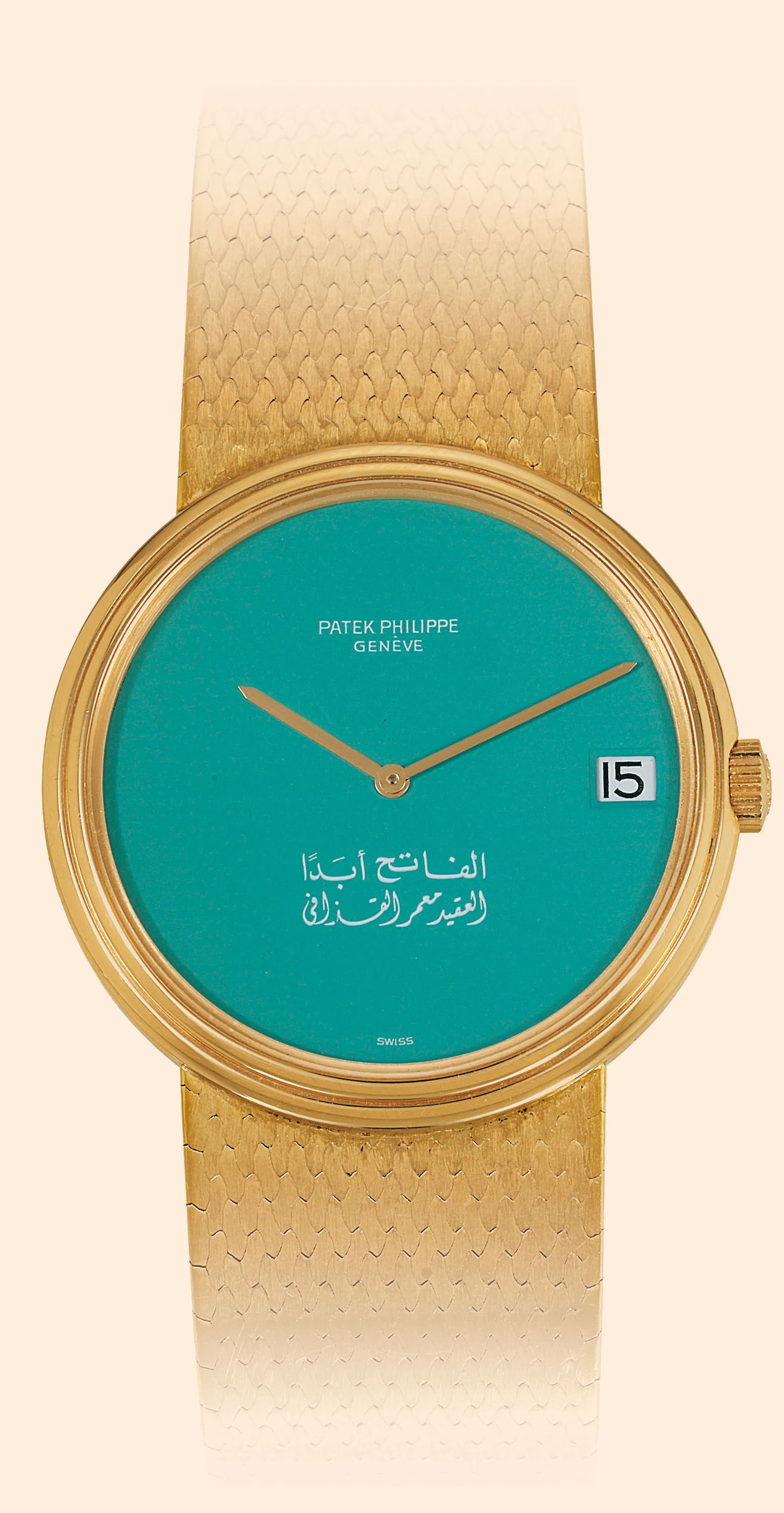 Patek Philippe 3601/101 33mm Yellow gold Turquoise