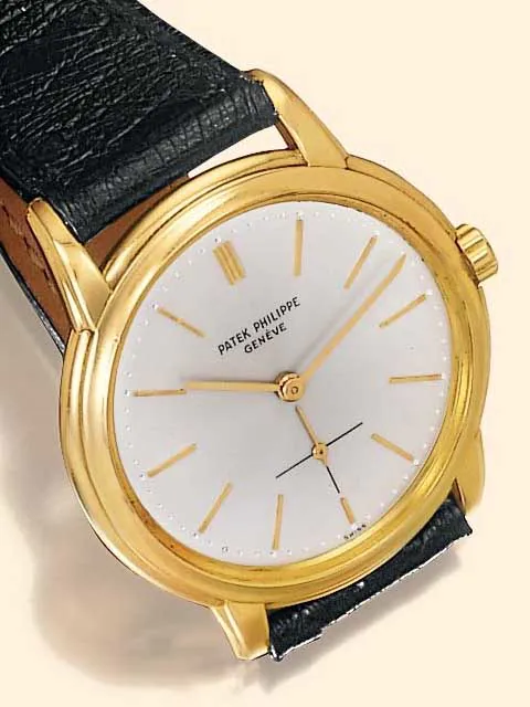 Patek Philippe Calatrava 3433 35mm Yellow gold Silver