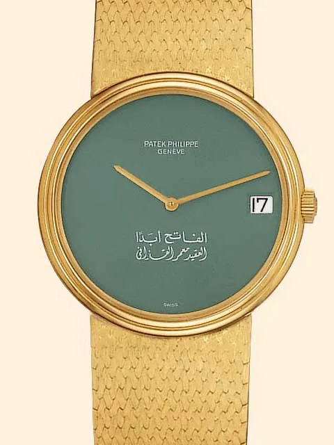 Patek Philippe Calatrava 3601/101 33mm Yellow gold Turquoise