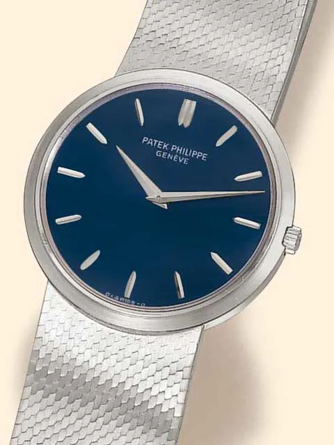 Patek Philippe Calatrava 3606-1 33mm White gold Blue