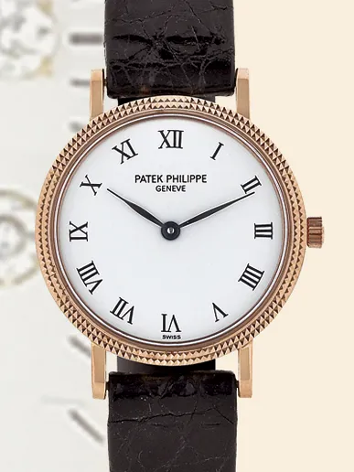 Patek Philippe Calatrava 4819 25mm Rose gold White