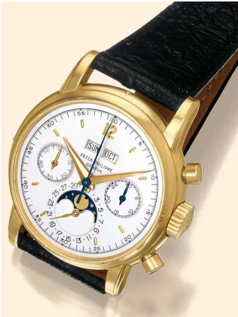 Patek Philippe Perpetual Calendar Chronograph 2499 38mm Yellow gold White