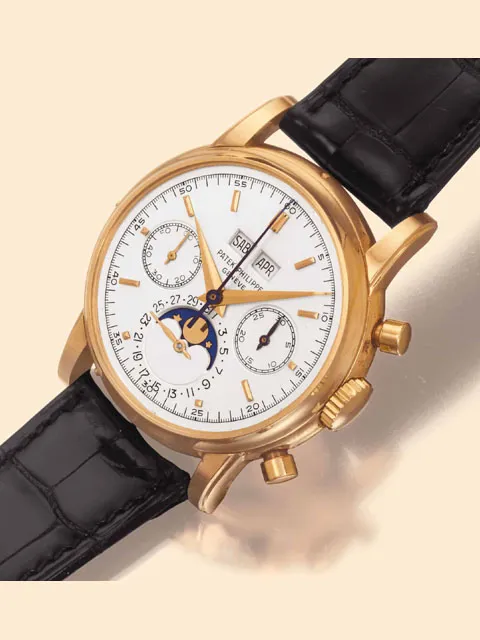 Patek Philippe Perpetual Calendar Chronograph 2499 37mm Yellow gold Silver