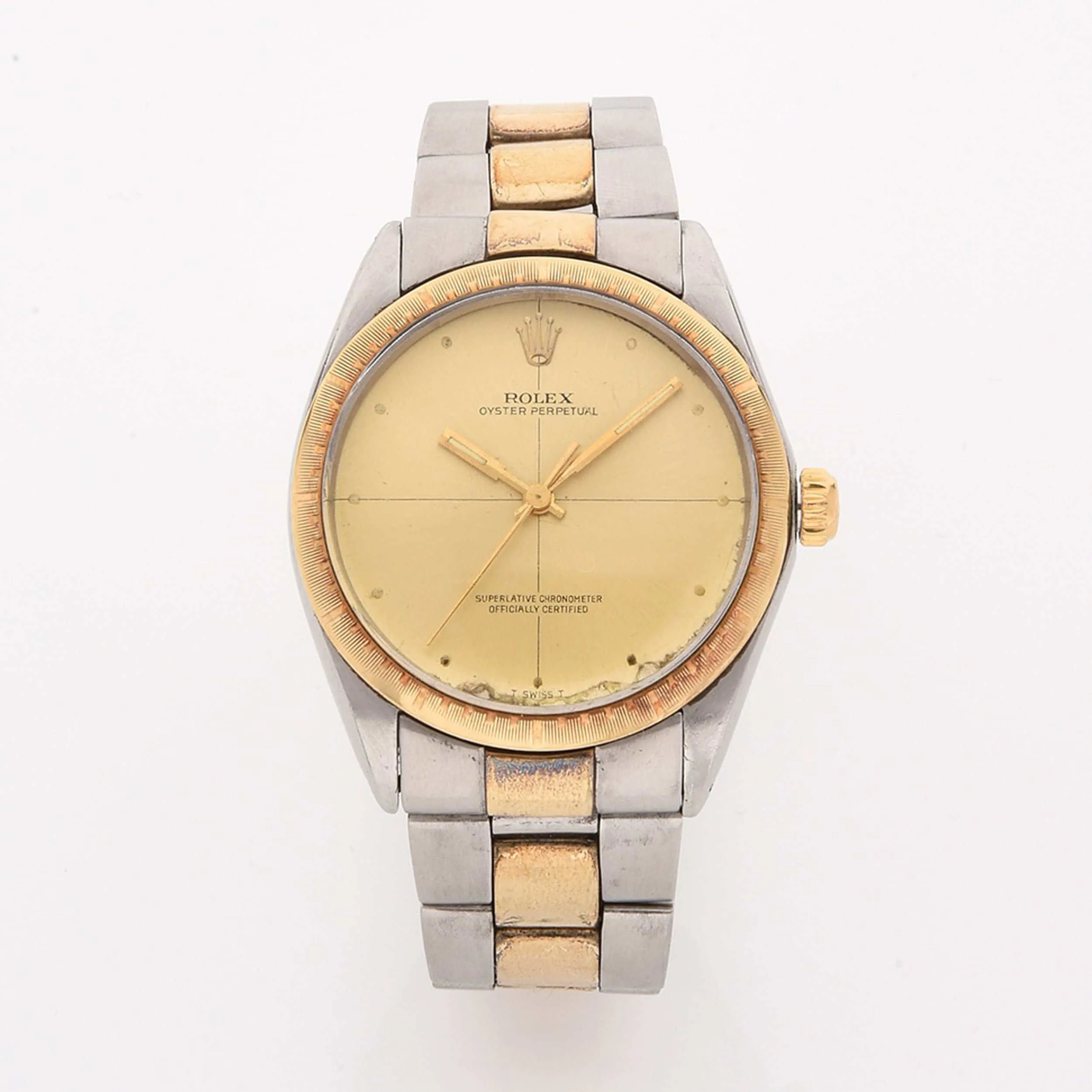 Rolex 1038 34mm Yellow gold and Stainless steel Champagne