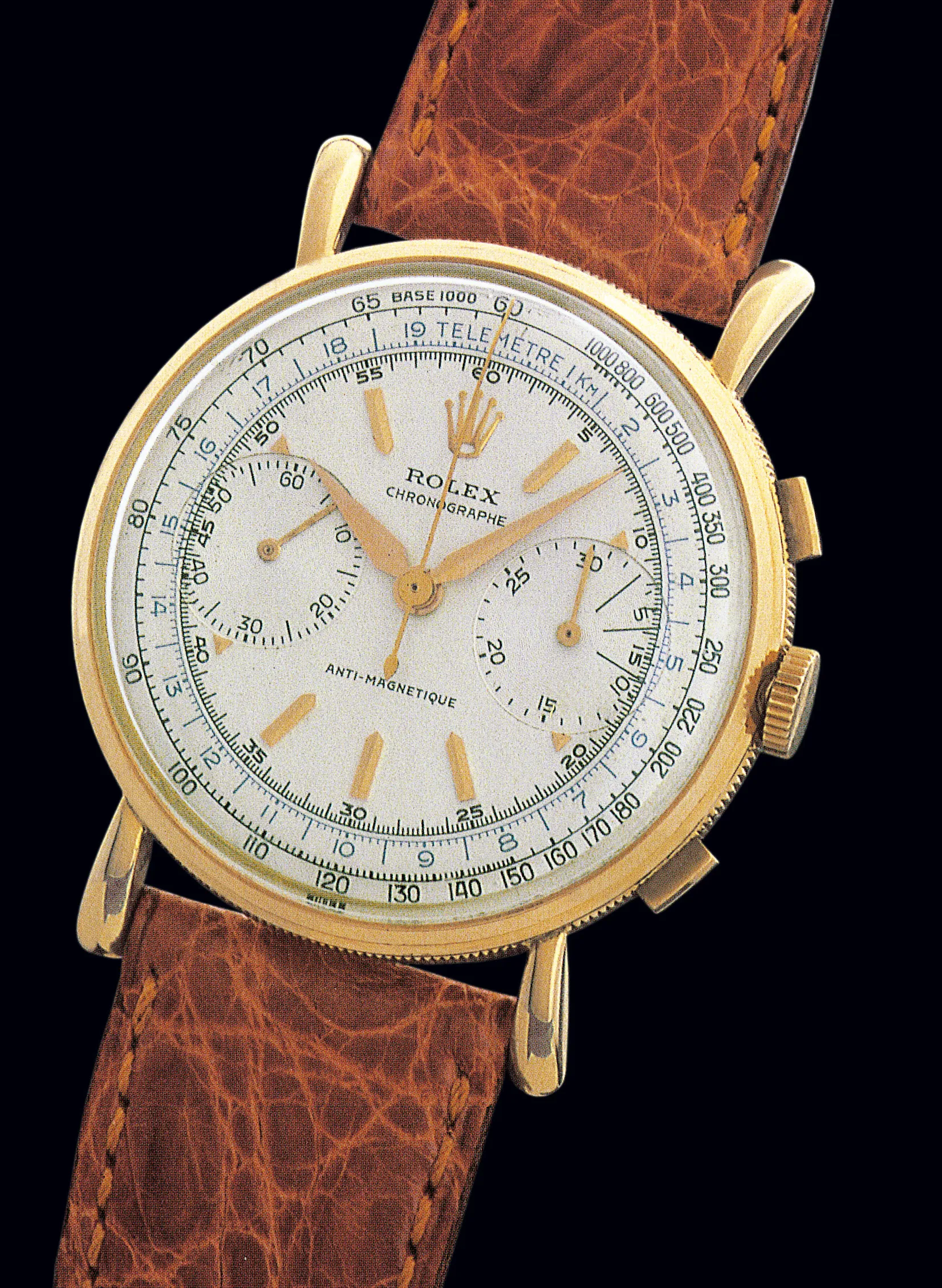 Rolex Chronograph 4062 36mm Yellow gold Silver