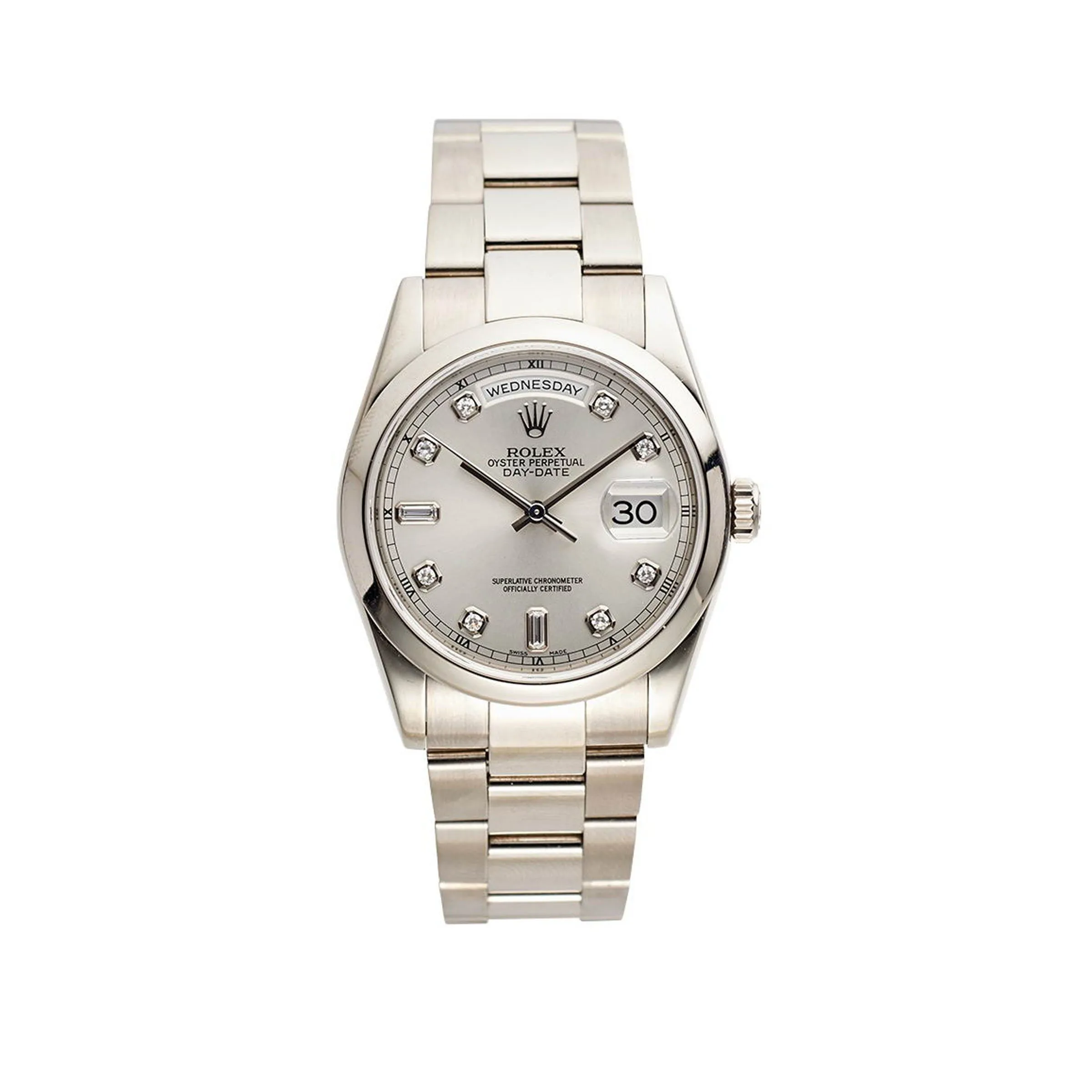 Rolex Day-Date 36 118209 36mm White gold Gray