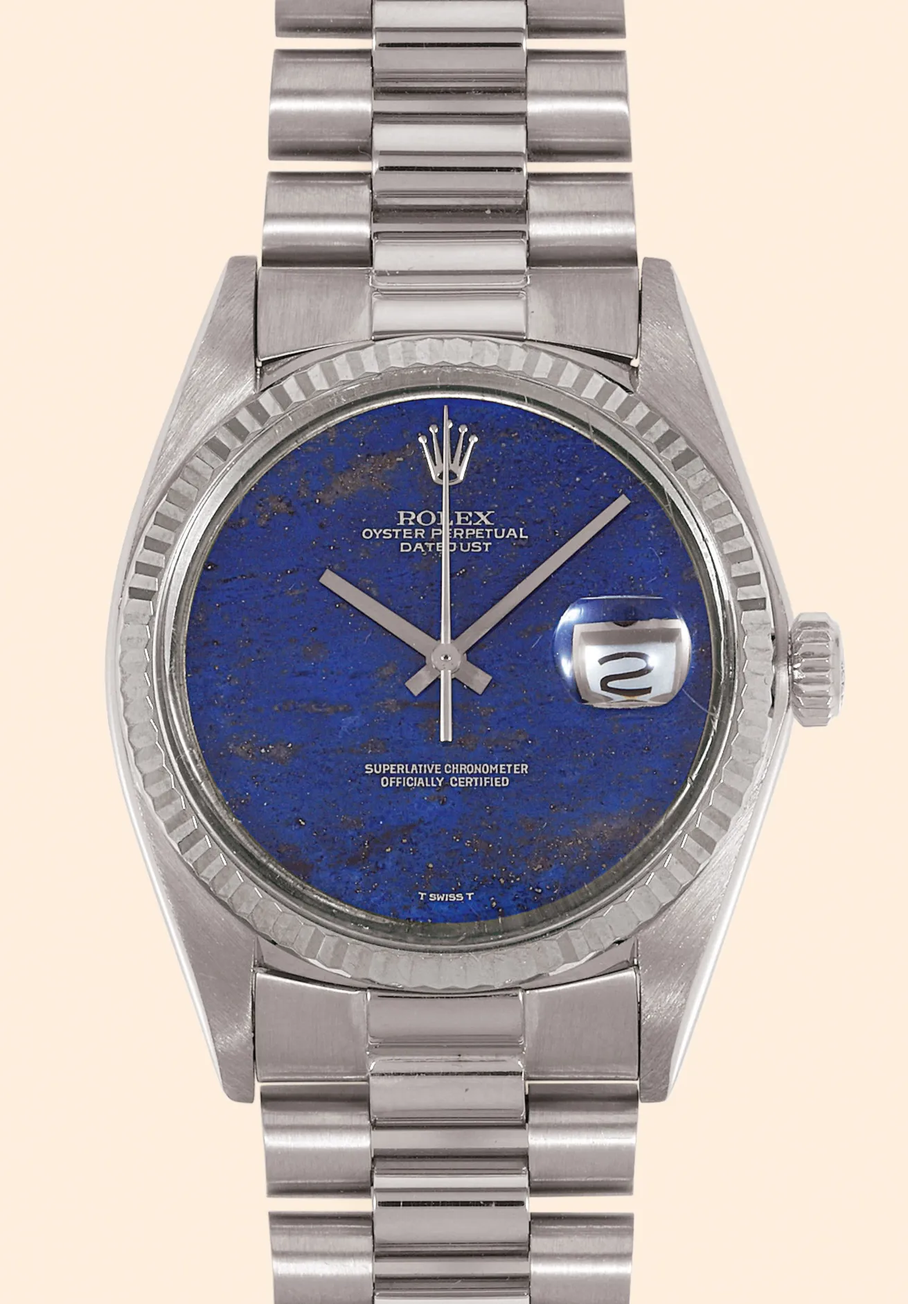 Rolex Datejust 36 1601 36mm White gold Lapis lazuli