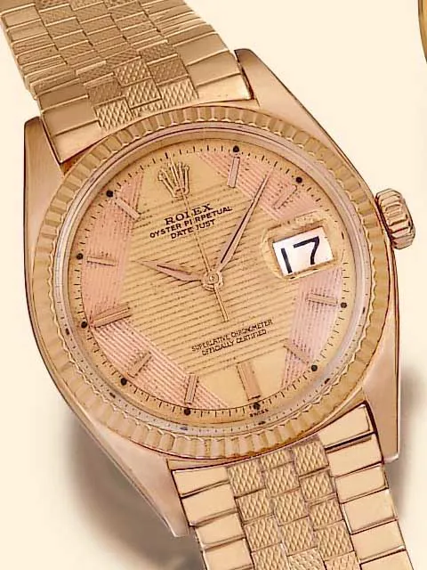 Rolex Datejust 36 1601 36mm Rose gold Champagne