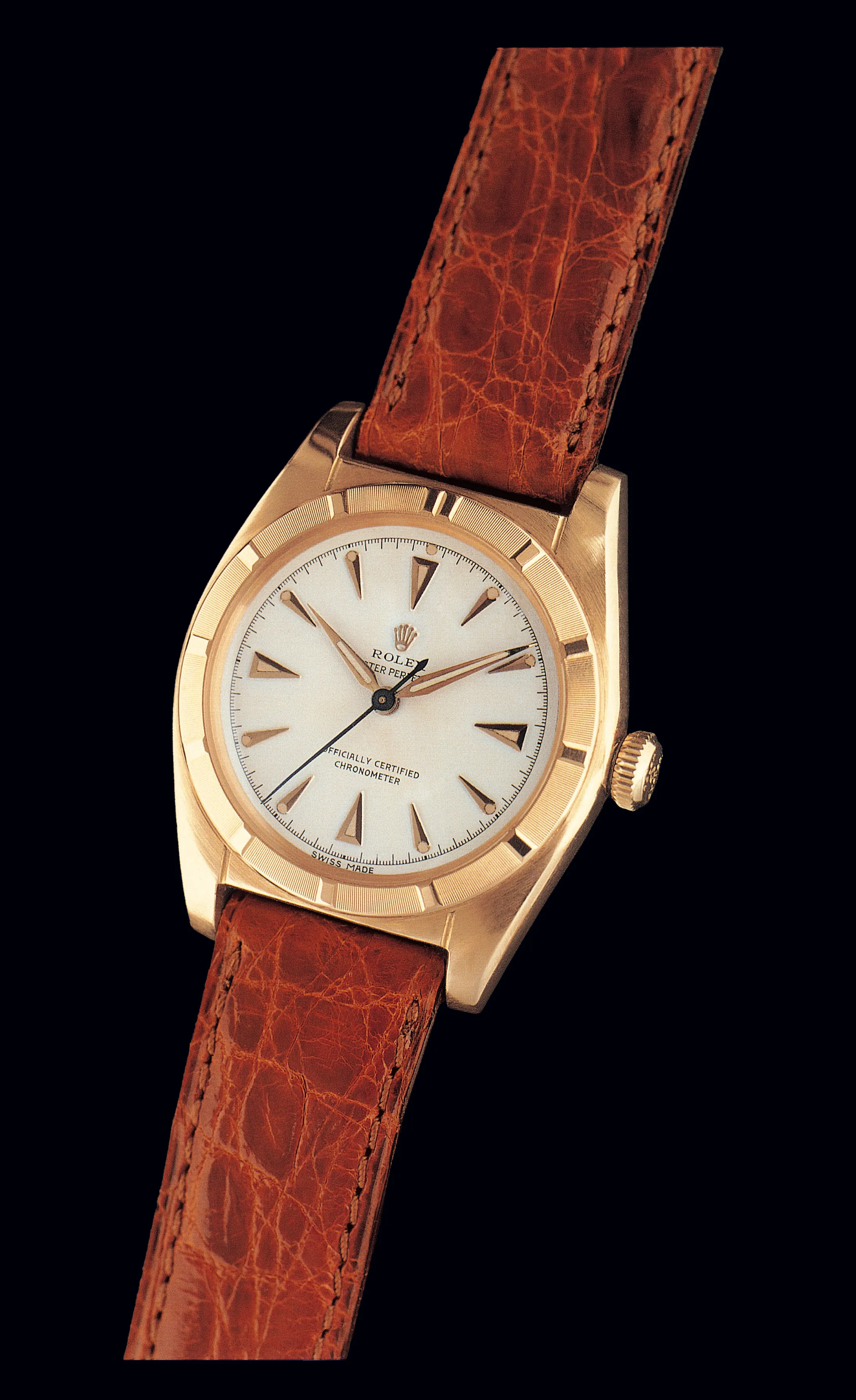 Rolex Oyster Perpetual 5011 32mm Rose gold Beige