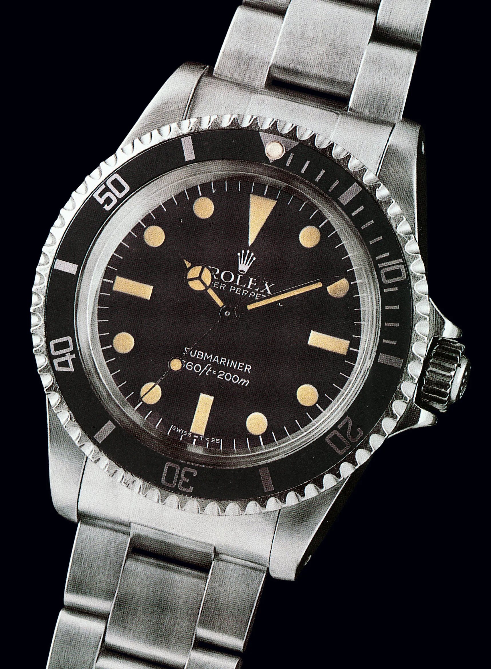 Rolex Submariner 5513 40mm Stainless steel Black