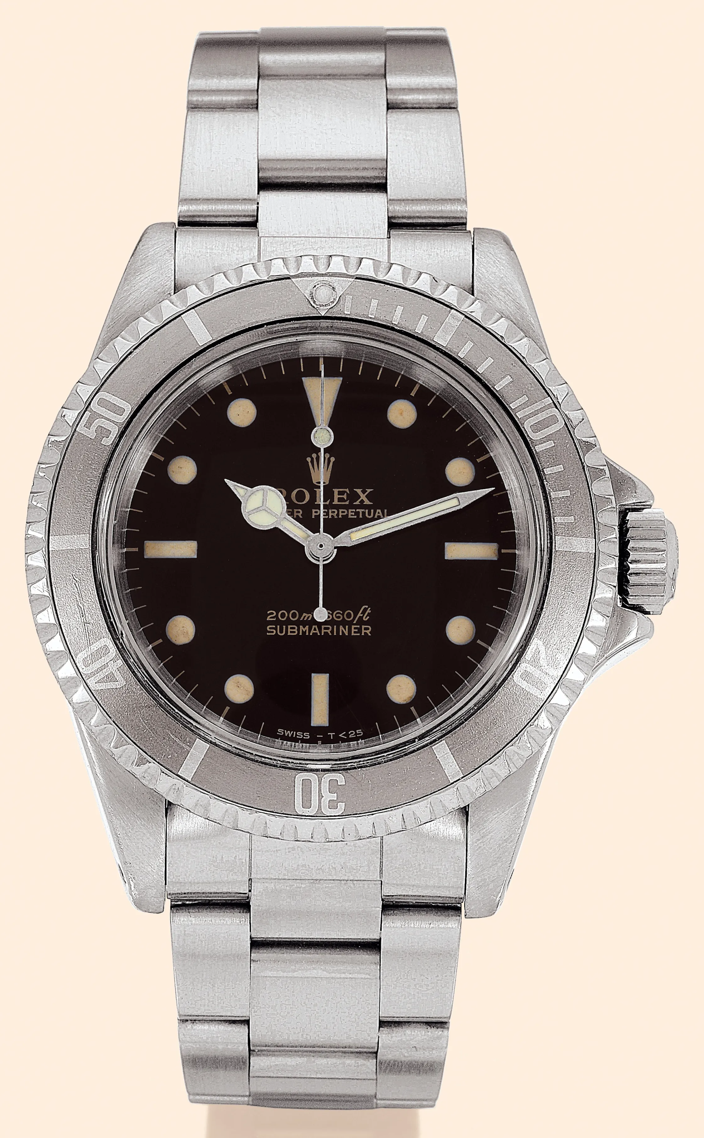 Rolex Submariner 5513 40mm Stainless steel Black