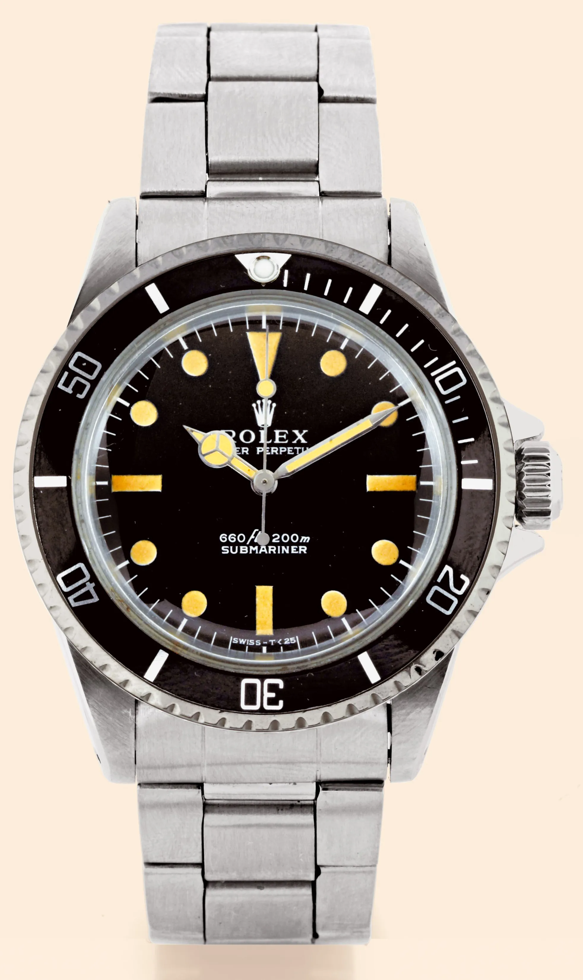 Rolex Submariner 5513 40mm Stainless steel Black