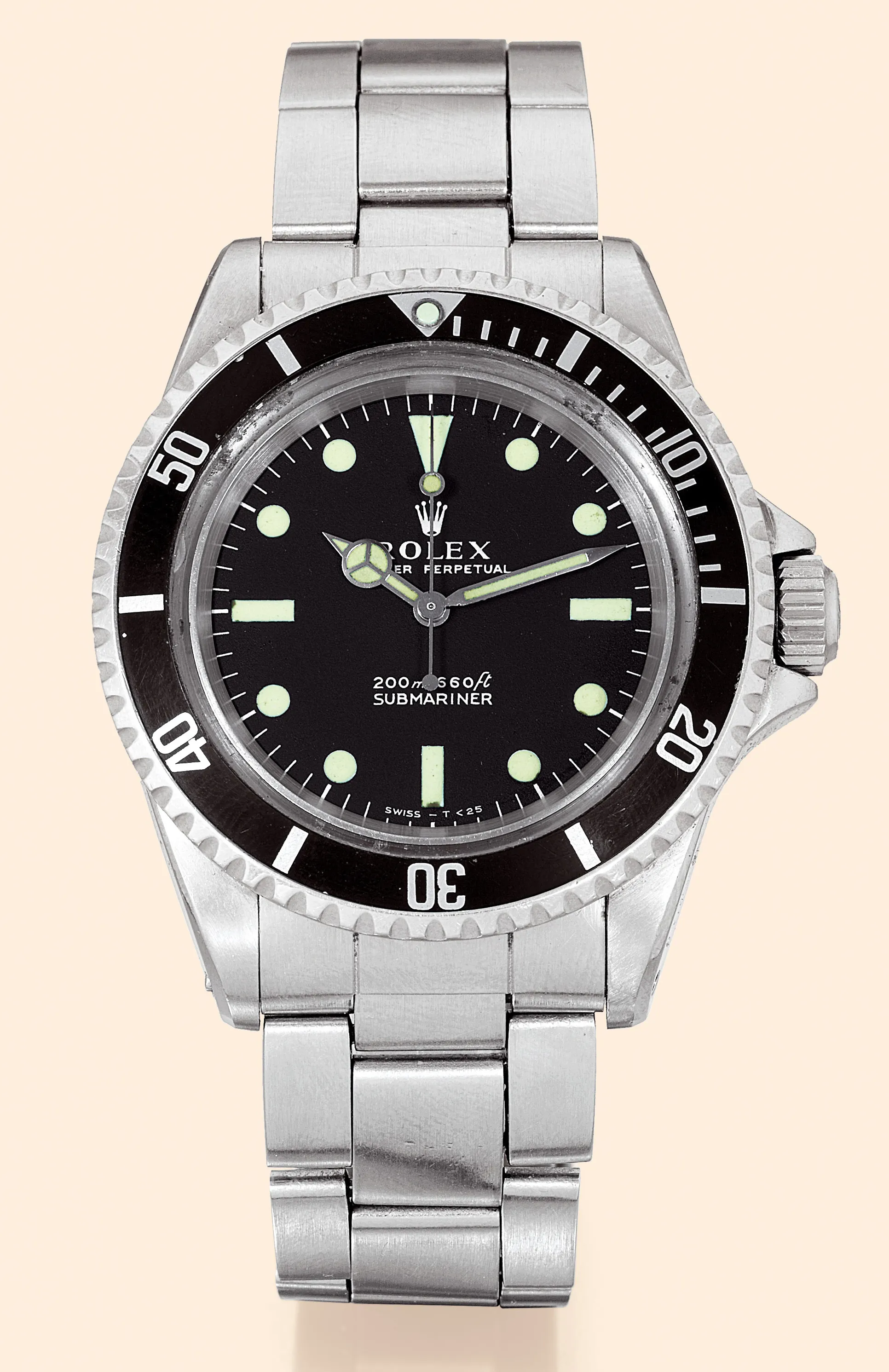 Rolex Submariner 5513 40mm Stainless steel Black