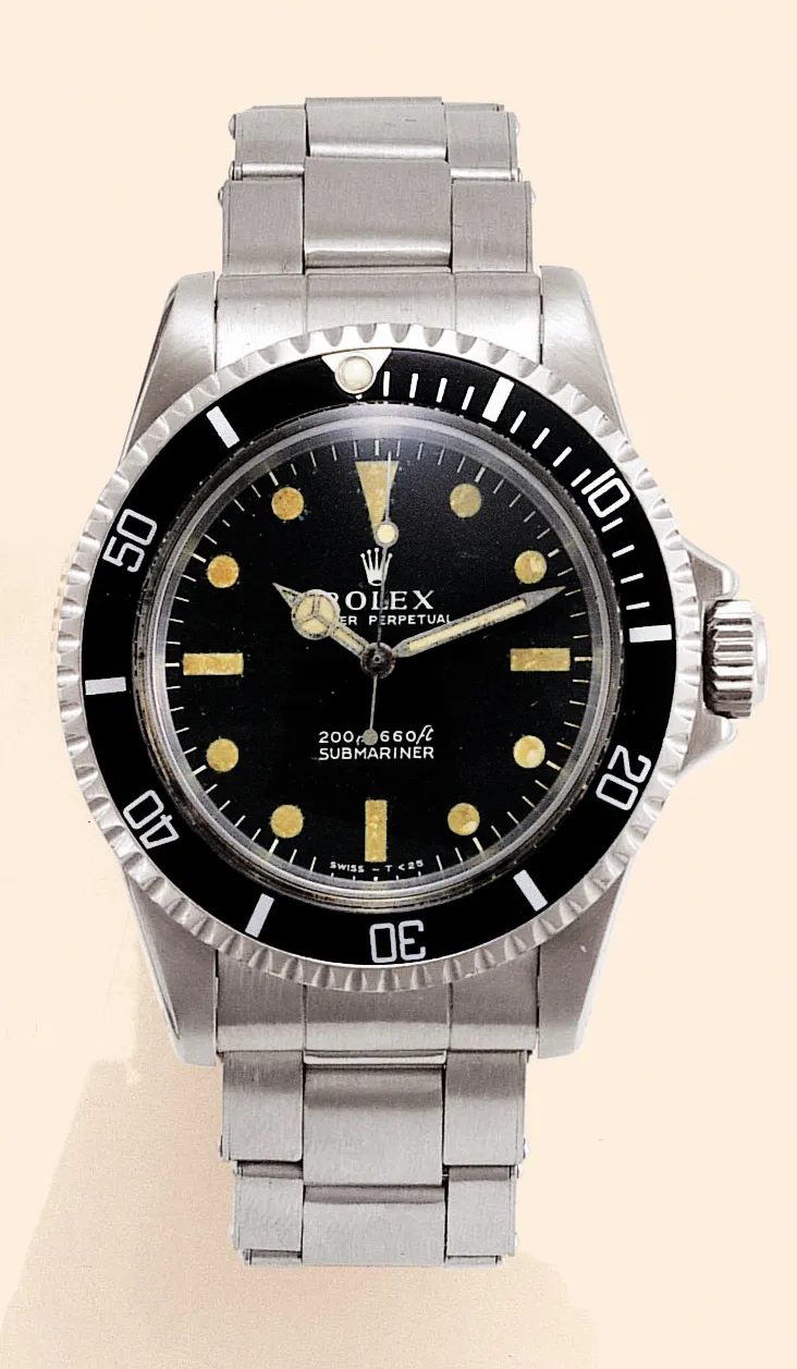 Rolex Submariner 5513 40mm Stainless steel Black