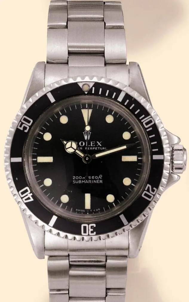 Rolex Submariner 5513 40mm Stainless steel Black