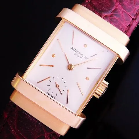 Patek Philippe Top Hat 1450 38.5mm Rose gold Silver