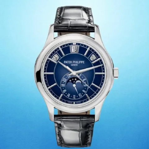 Patek Philippe Annual Calendar 5205G-013 40mm White gold Blue