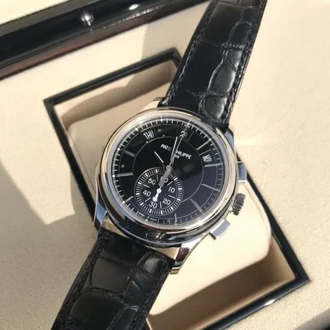 Patek Philippe Annual Calendar Chronograph 5905P-010 42mm Platinum Black