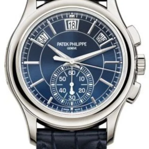 Patek Philippe Annual Calendar Chronograph 5905P 42mm Platinum Blue