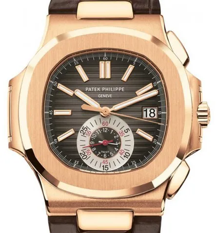 Patek Philippe Nautilus 5980R-001 40.5mm Rose gold Brown