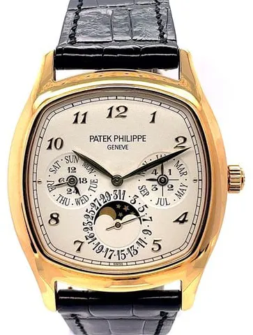 Patek Philippe Perpetual Calendar 5940J-001 37mm Yellow gold Silver