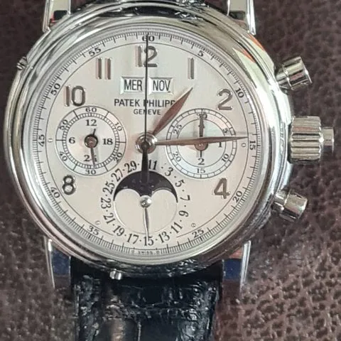 Patek Philippe Perpetual Calendar Split-Seconds Chronograph 5004P 36.5mm Platinum Silver