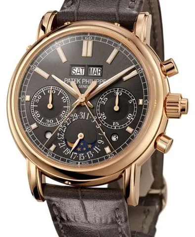 Patek Philippe Perpetual Calendar Split-Seconds Chronograph 5204/1R-001 40mm Rose gold Black