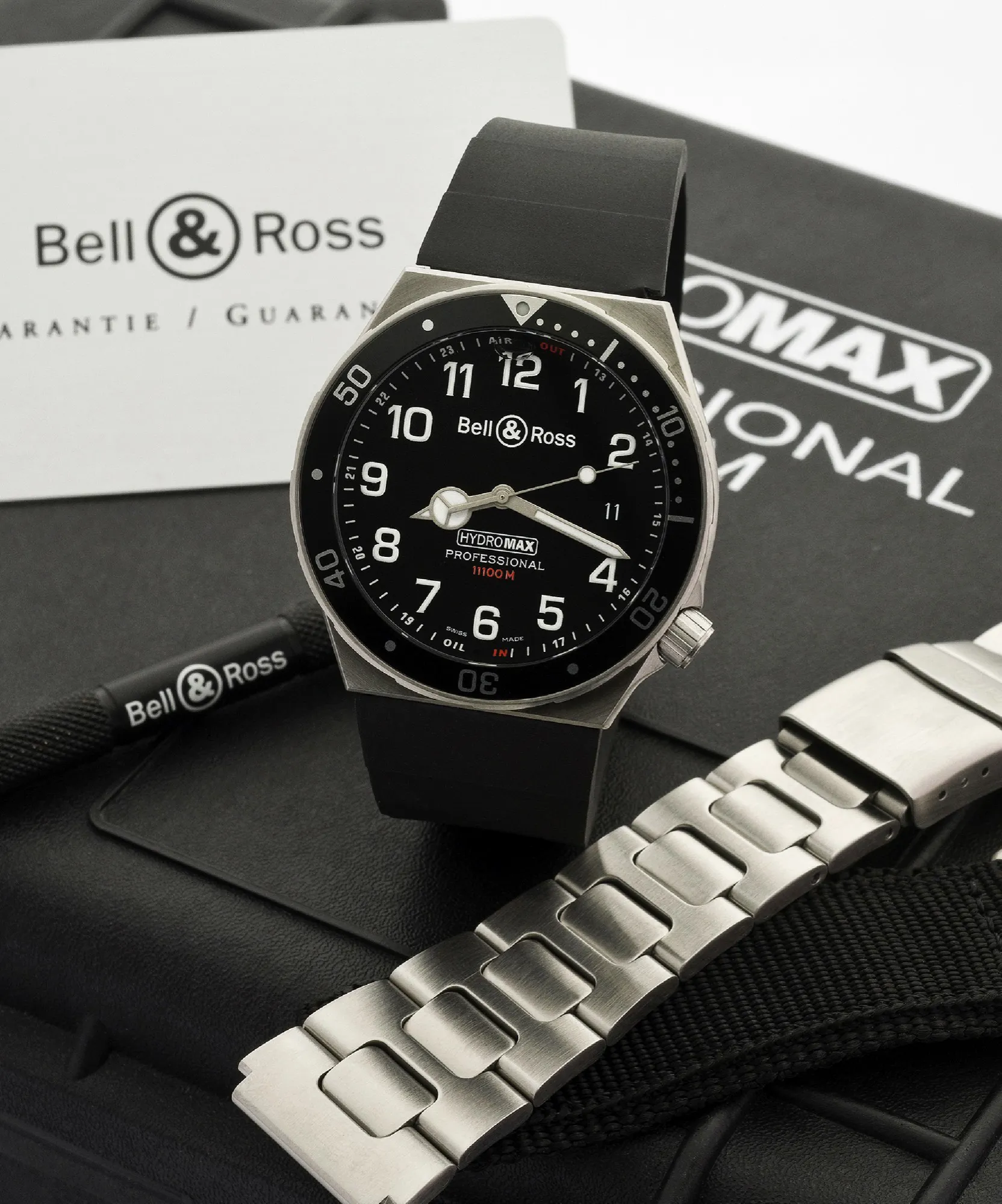 Bell & Ross Hydromax 400S 40mm Stainless steel Black