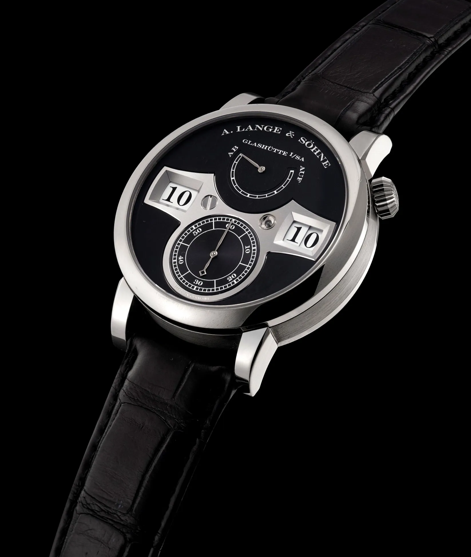 A. Lange & Söhne Lange Zeitwerk 140.029 42mm White gold Black