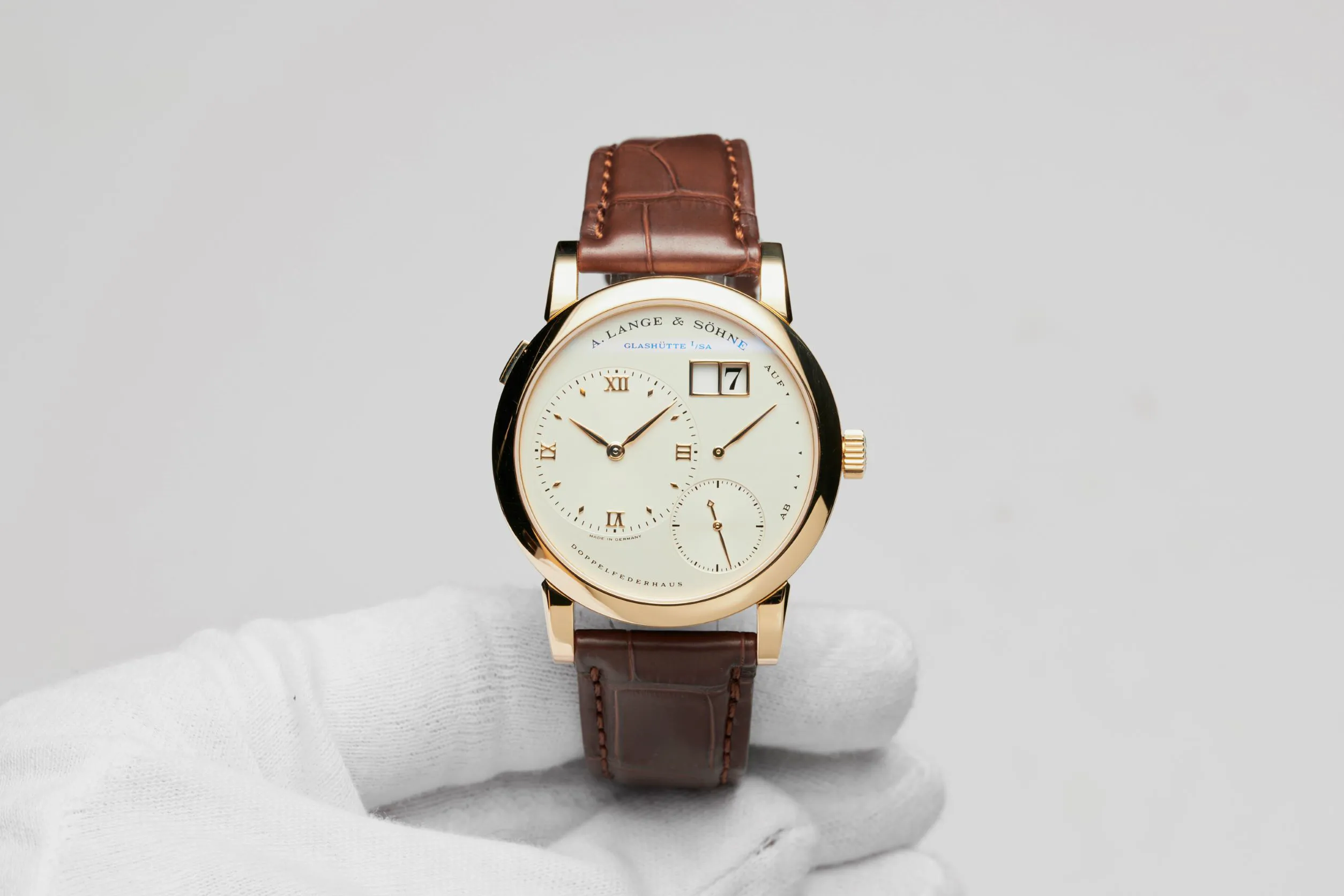 A. Lange & Söhne Lange 1 101.021 38.5mm Yellow gold Silver 1