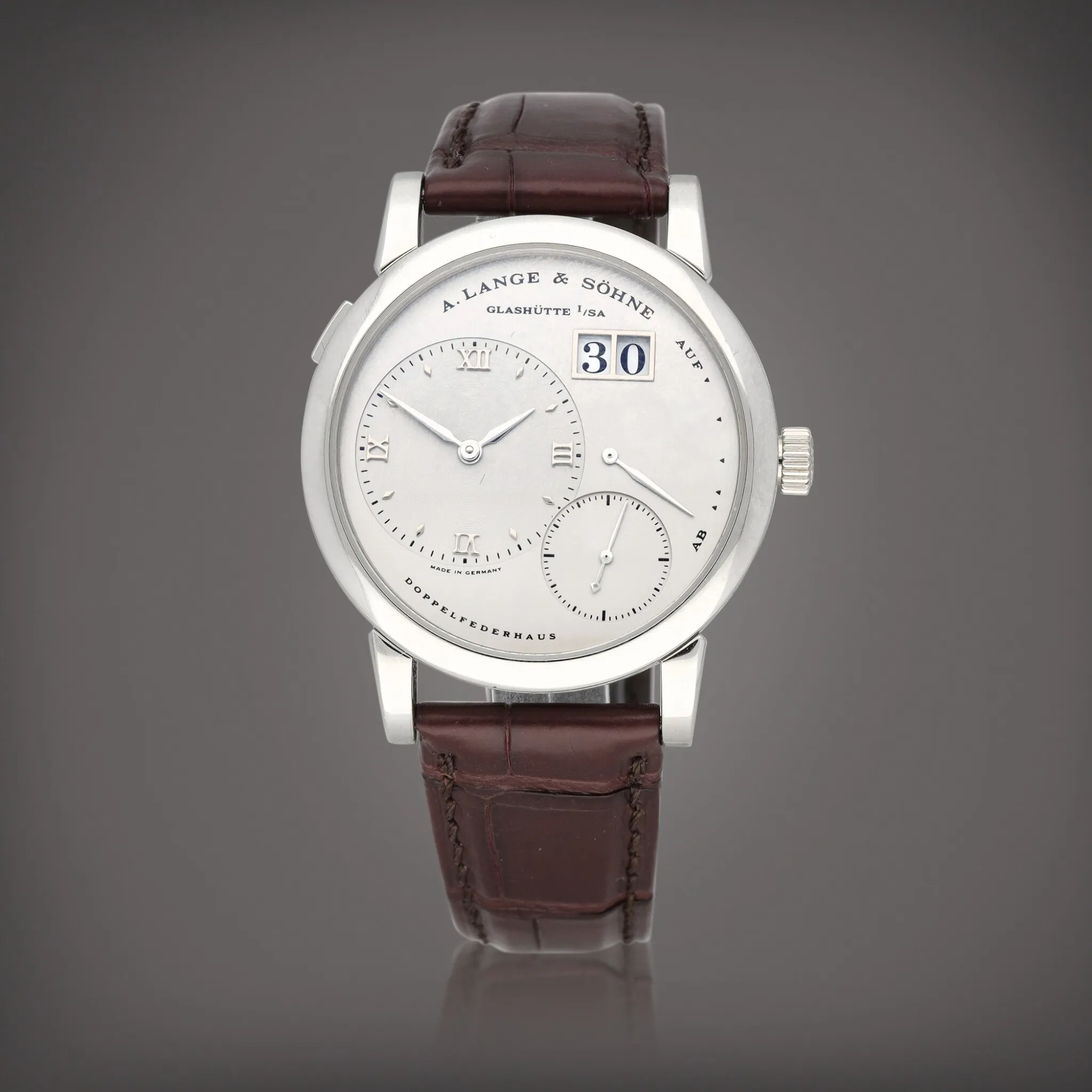 A. Lange & Söhne Lange 1 101.025 38.5mm Platinum Silver