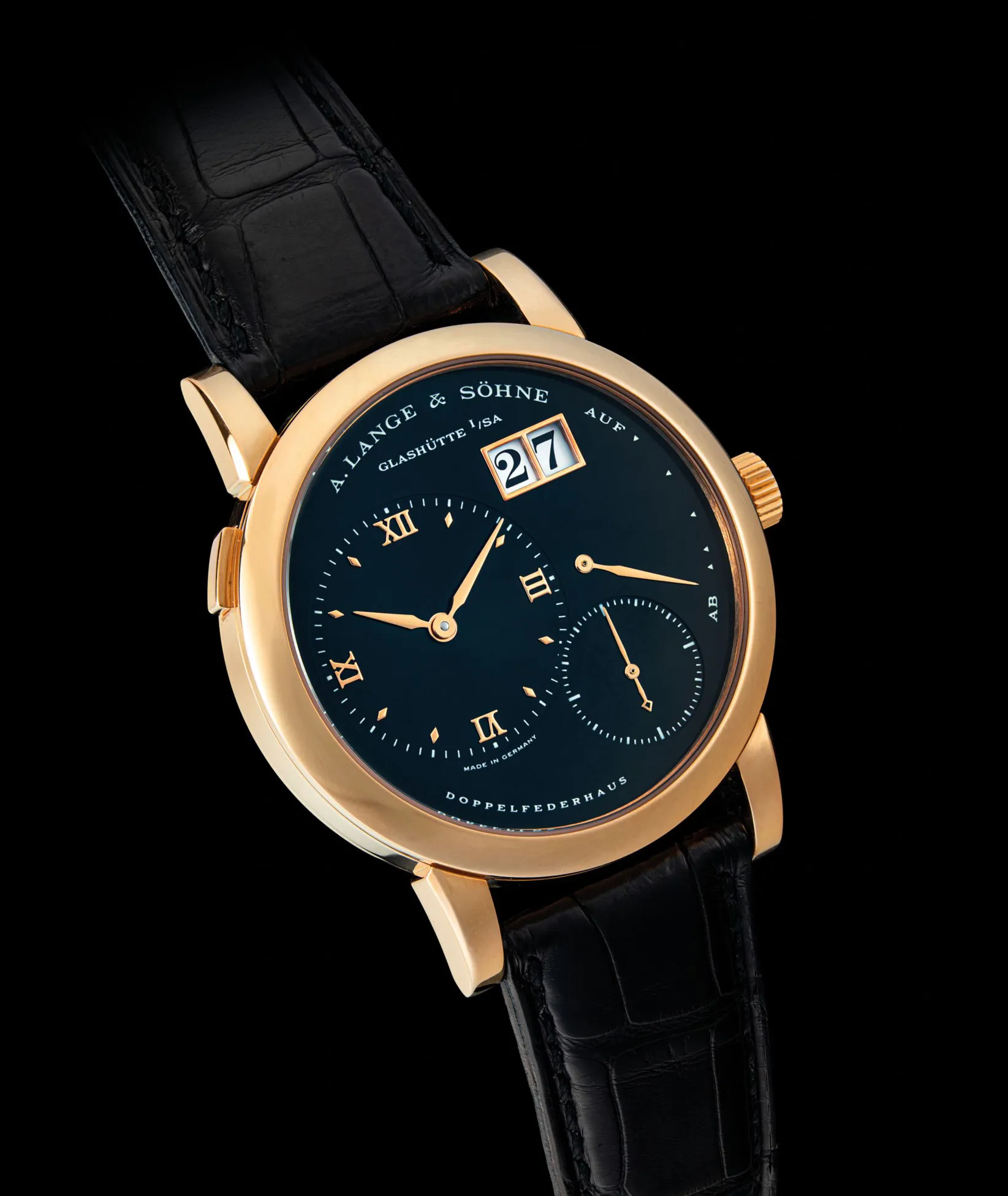 A. Lange & Söhne Lange 1 101.031 38.5mm Rose gold Black