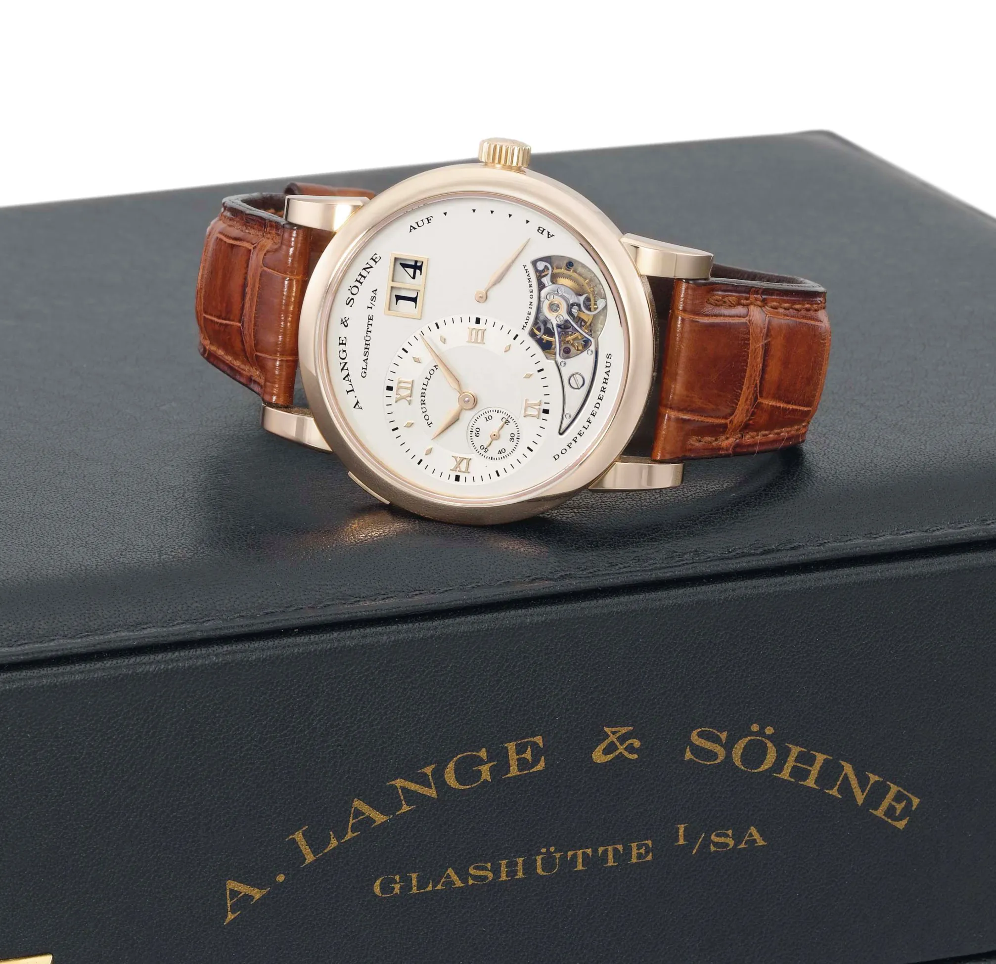 A. Lange & Söhne Lange 1 704.032 38.5mm Rose gold Silver