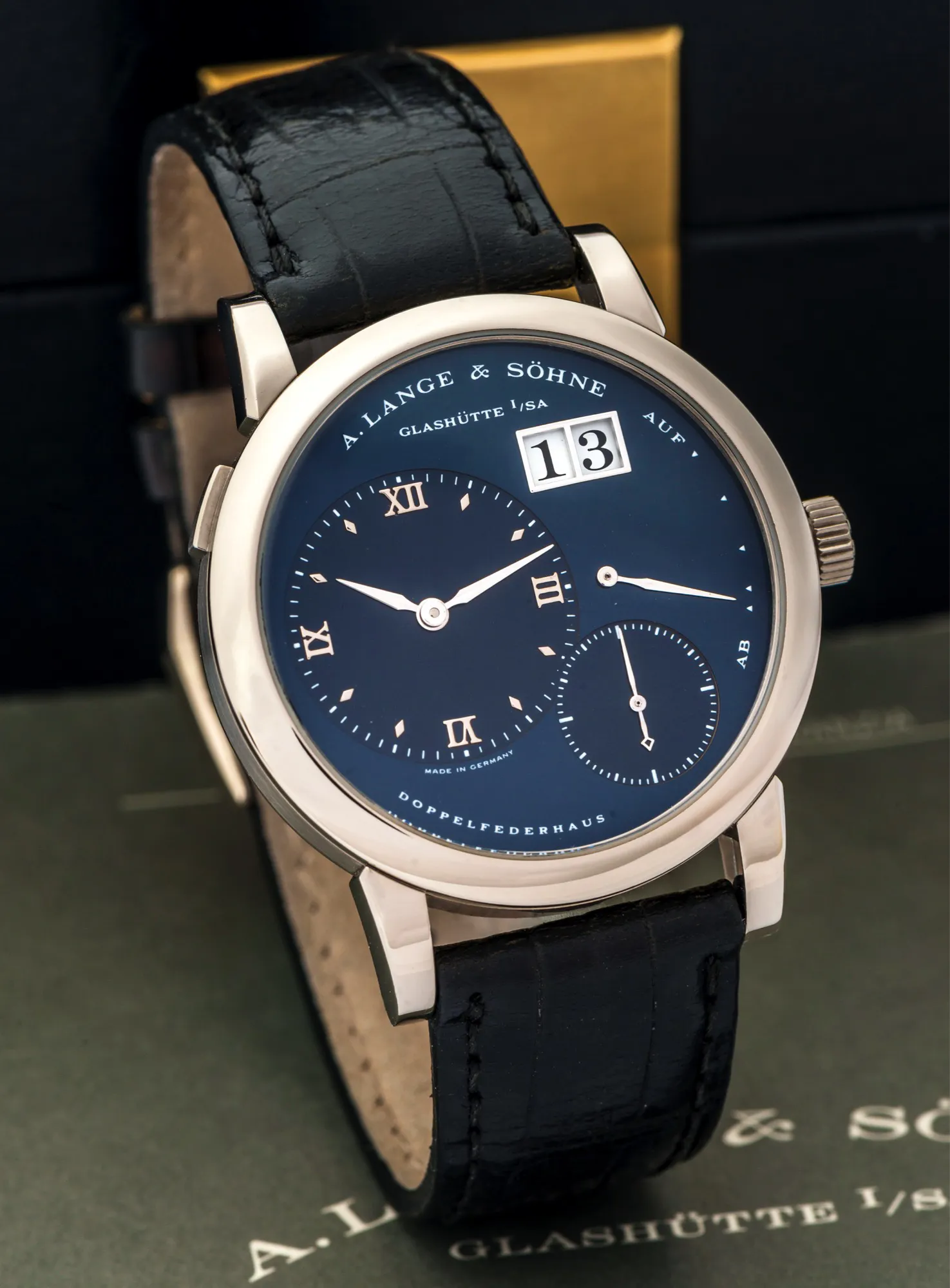 A. Lange & Söhne Lange 1 101.027 38mm White gold Blue