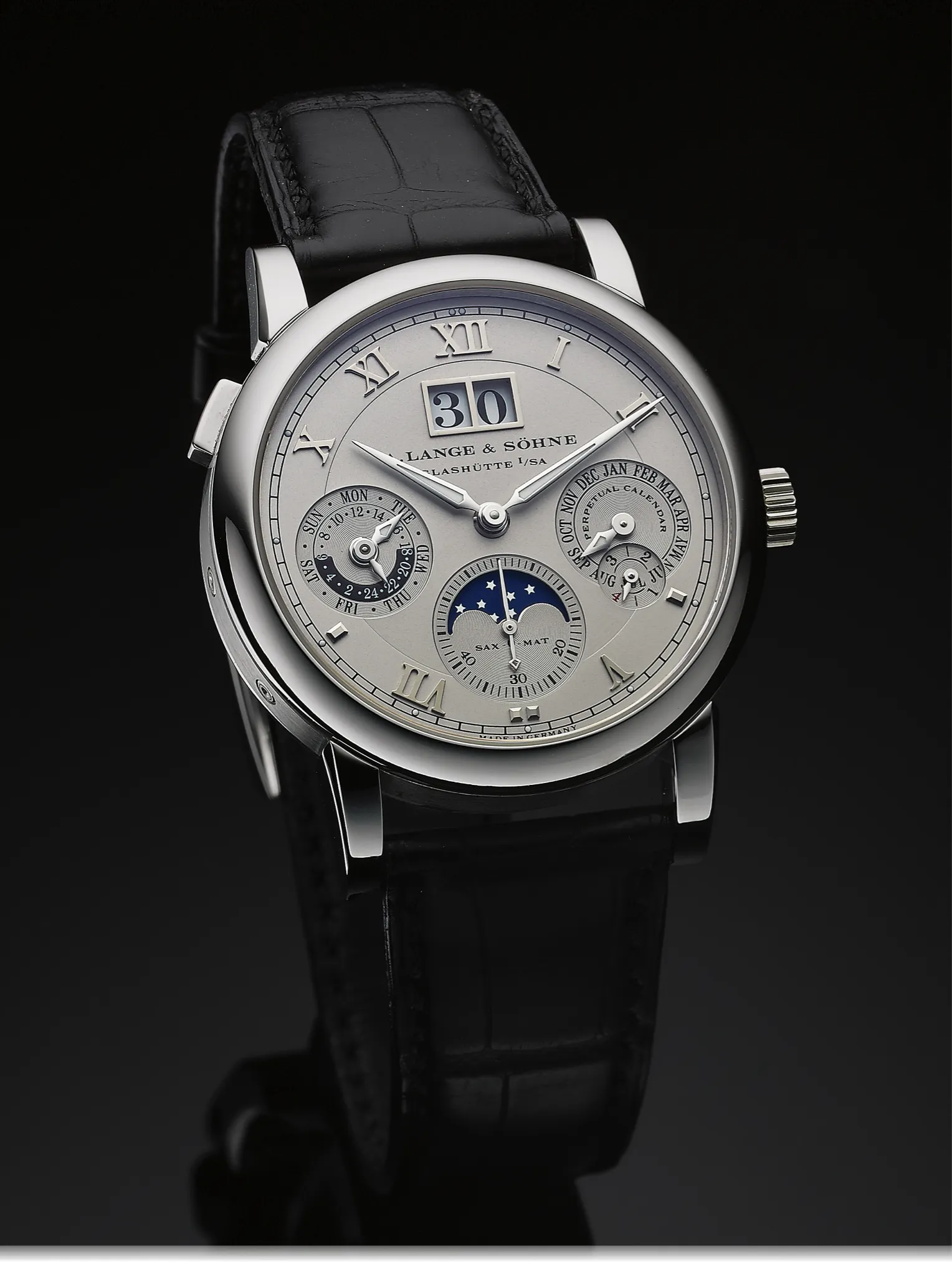 A. Lange & Söhne Langematik Perpetual 310.025 38mm Platinum Silver