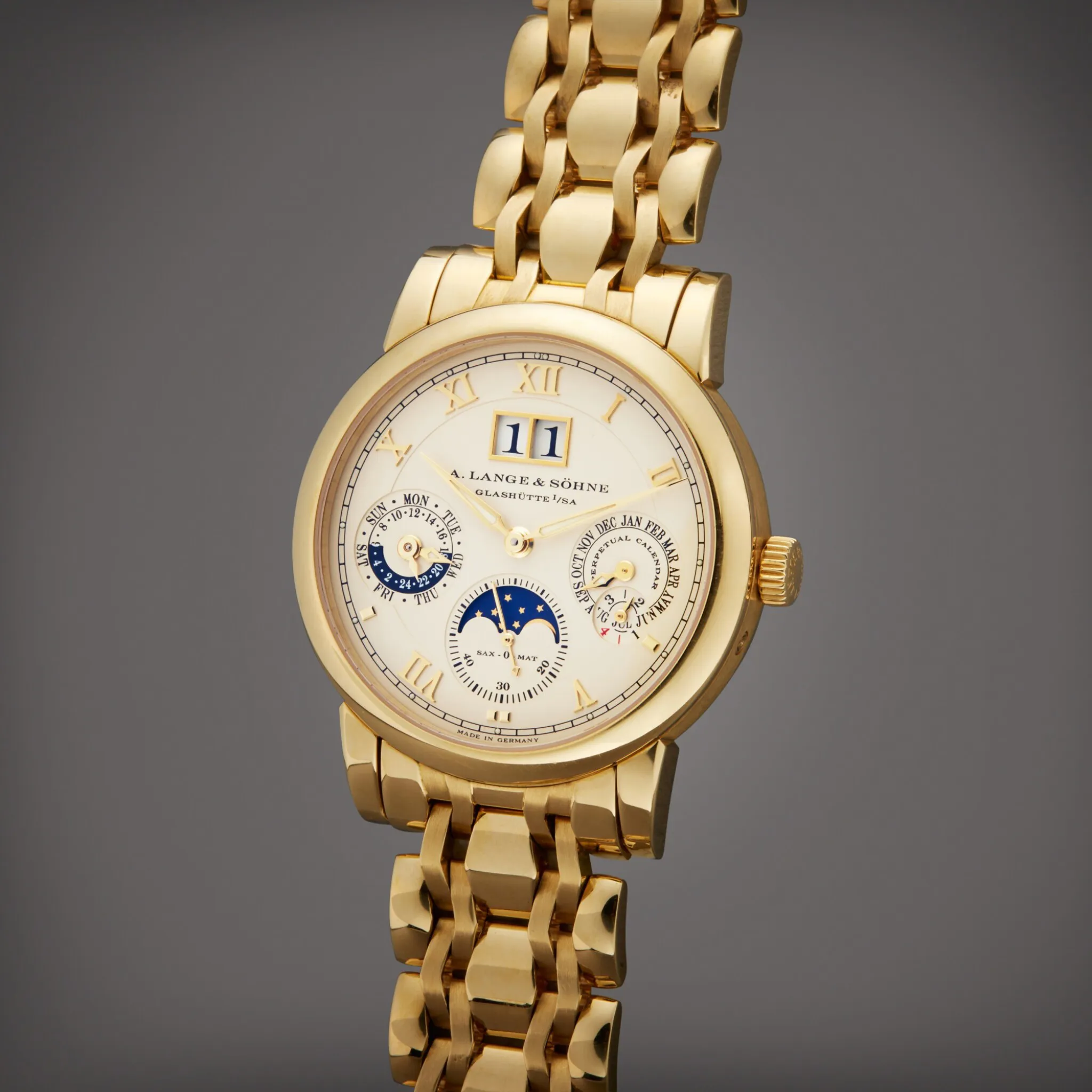 A. Lange & Söhne Langematik 310.221E 38.5mm Yellow gold Silver