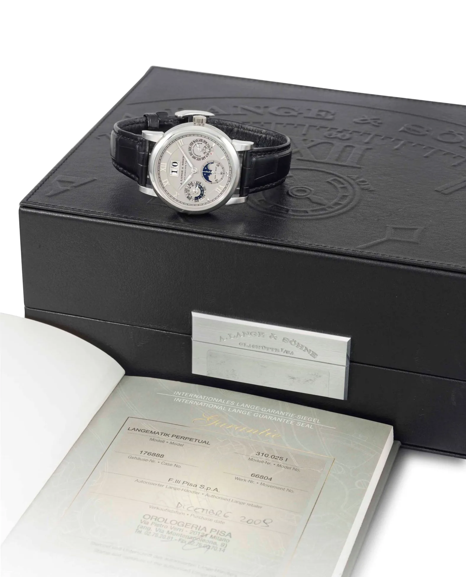 A. Lange & Söhne Langematik Perpetual 301.025 I 38.5mm Platinum Silver