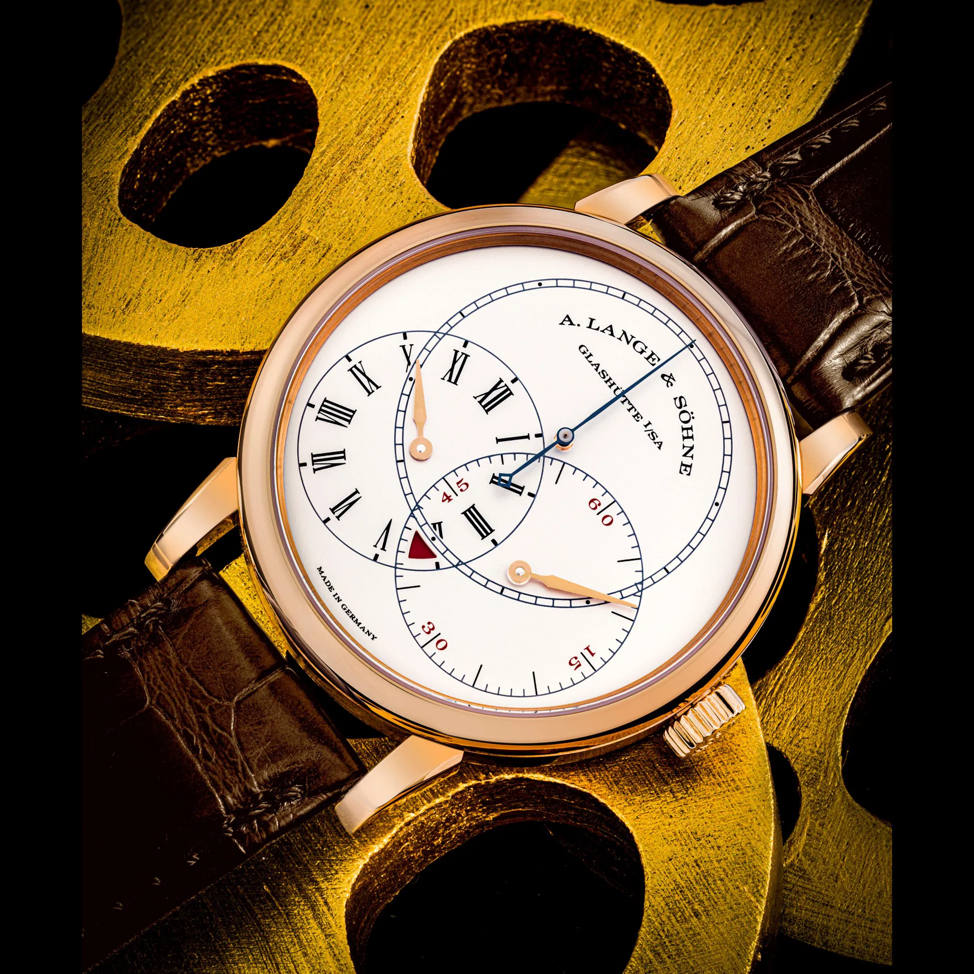 A. Lange & Söhne Richard Lange 252.032 40mm Rose gold Silver