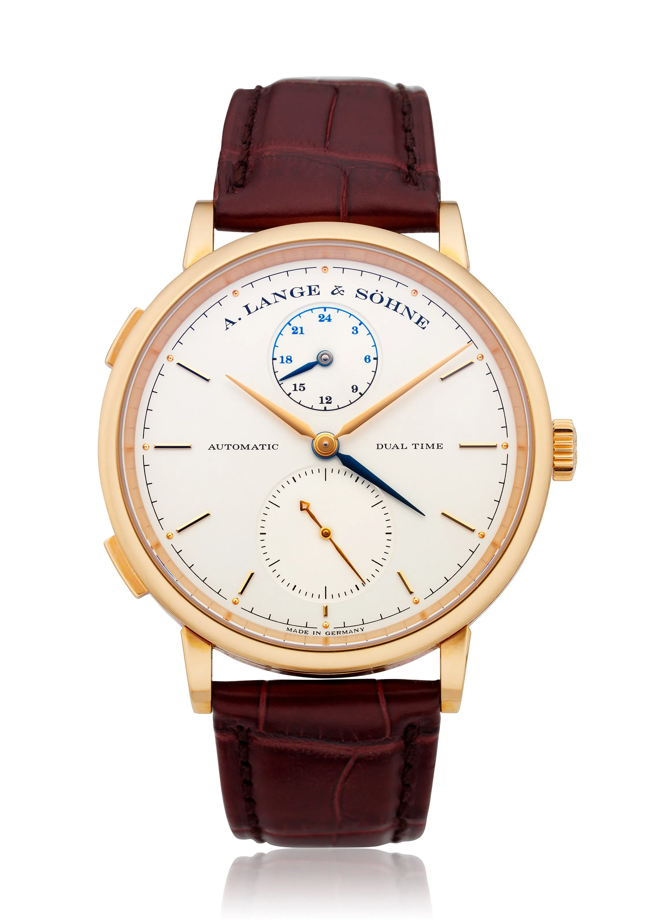 A. Lange & Söhne Saxonia 385.032 40mm Rose gold Silver