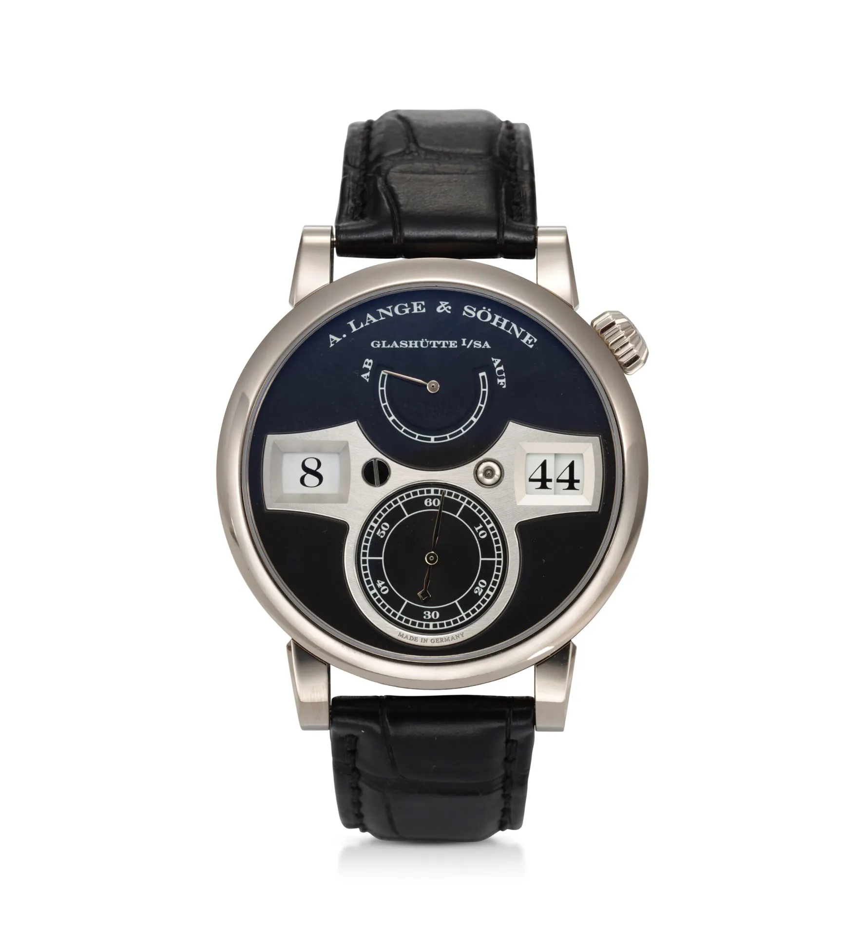 A. Lange & Söhne Lange Zeitwerk 140.029 42mm White gold Black