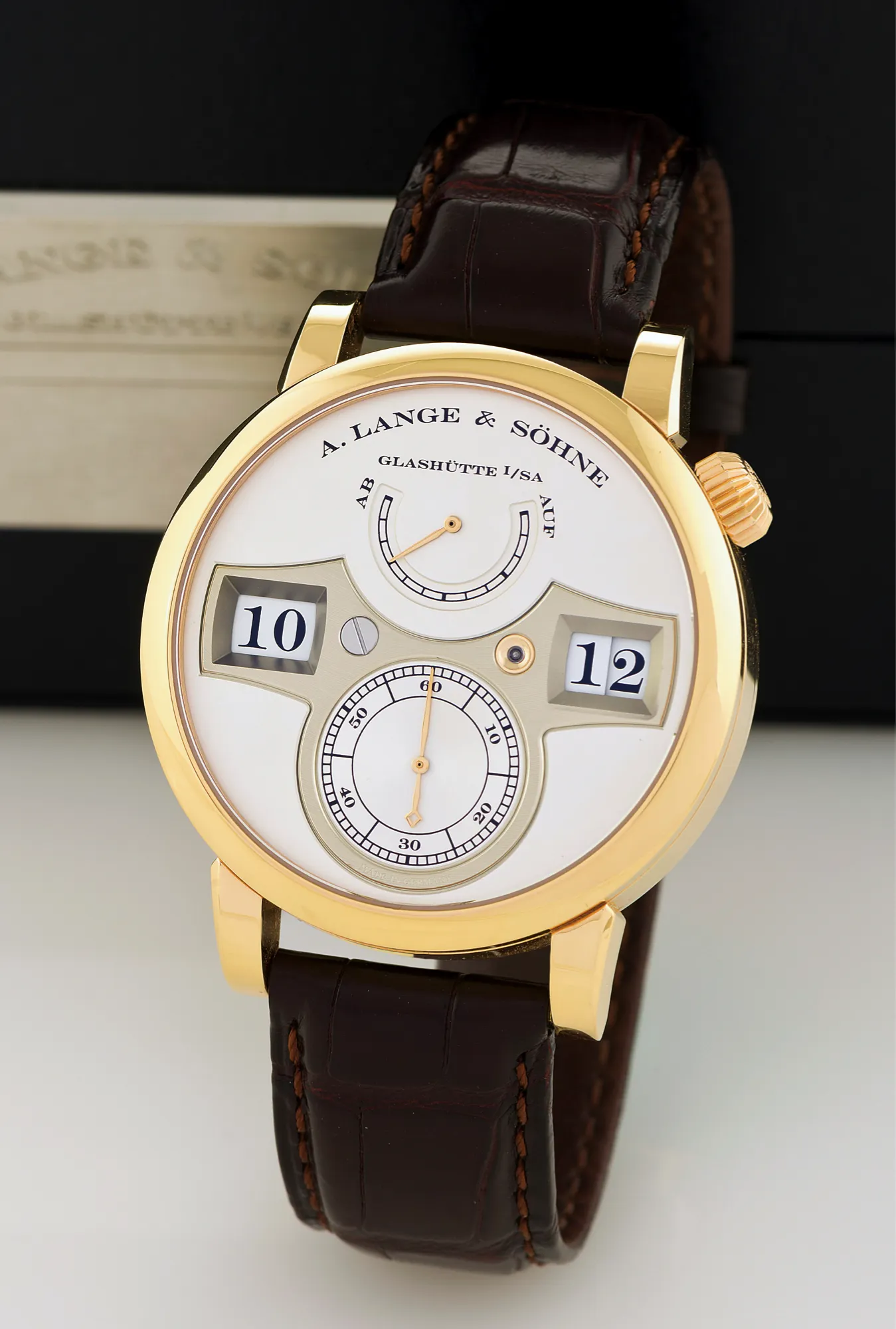 A. Lange & Söhne 140.032 42mm Rose gold Silver