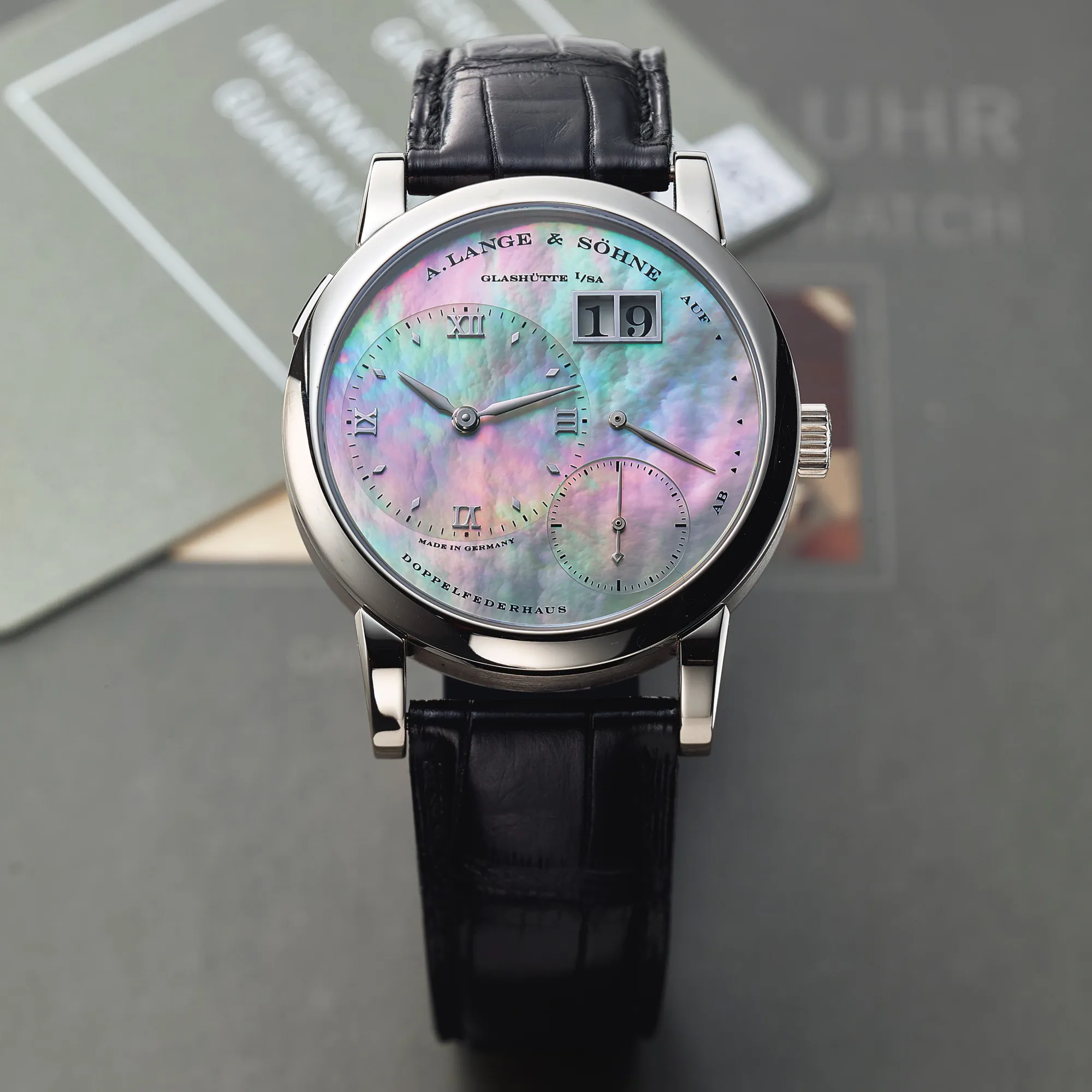 A. Lange & Söhne 110.029 38mm White gold Mother-of-pearl