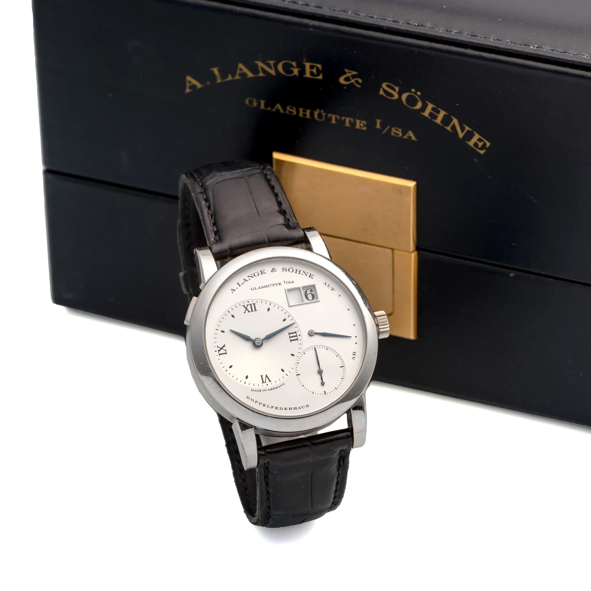 A. Lange & Söhne Lange 1 101.027 38.5mm Yellow gold Blue