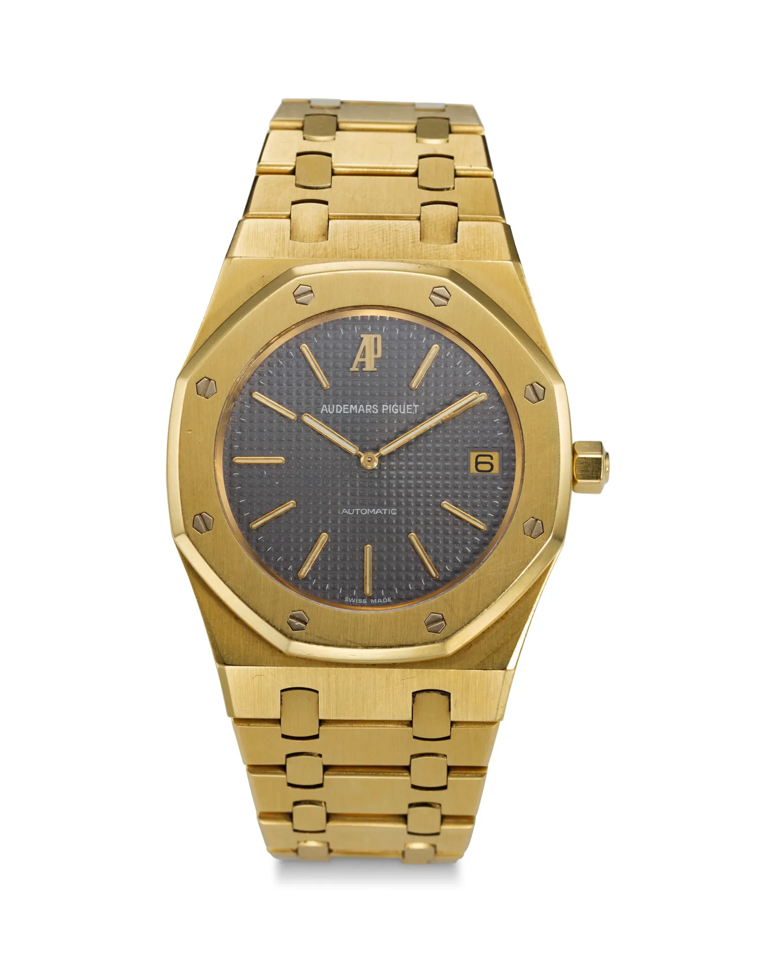 Audemars Piguet Royal Oak 14802BA 39mm Yellow gold Gray