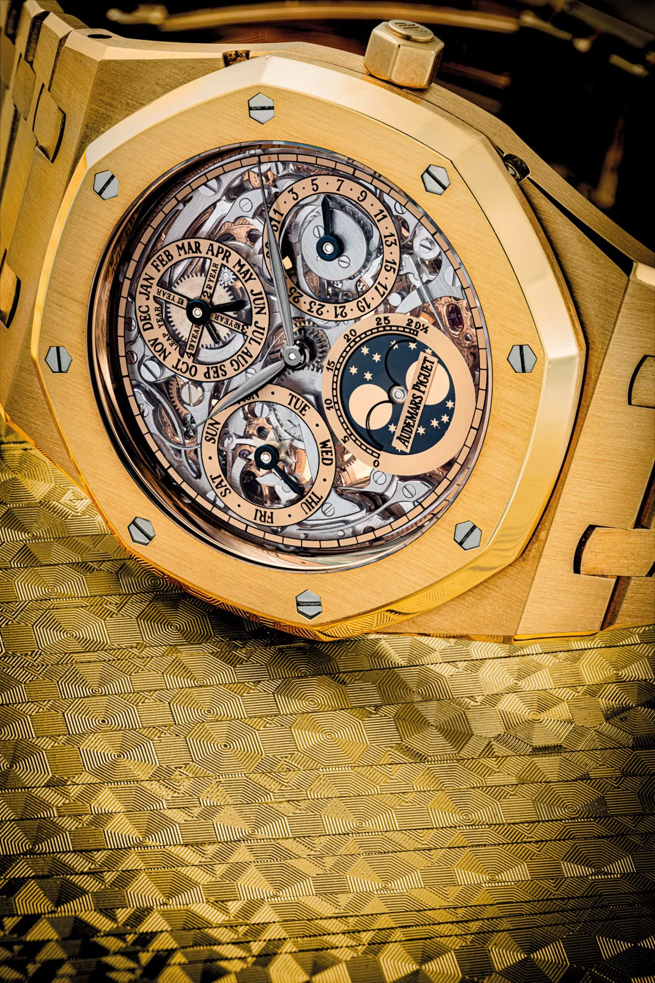 Audemars Piguet Royal Oak Perpetual Calendar 25829BA 39mm Yellow gold Skeletonised