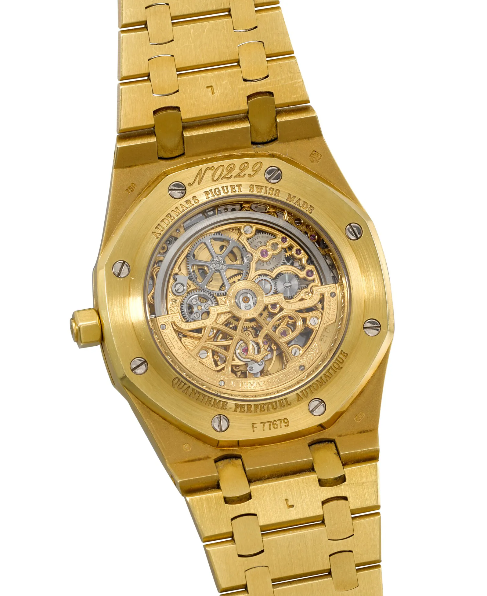 Audemars Piguet Royal Oak Perpetual Calendar 25829BA 39mm Yellow gold Skeletonized 3