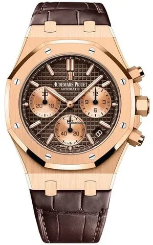 Audemars Piguet Royal Oak 26239OR.OO.D821CR.01 41mm Rose gold Brown